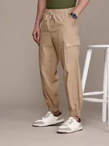 FCUK Men Smart Fit Easy Wash Cargo Style Joggers Trousers