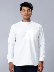 Ramraj Mandarin Collar Straight Short Kurta