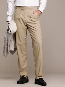 French Connection Men Smart Loose Fit Pleated Chinos