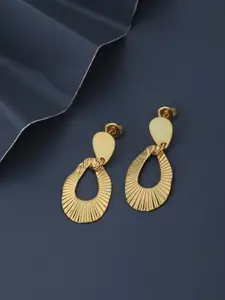 Carlton London 18KT Gold-Plated Teardrop Shaped Drop Earrings