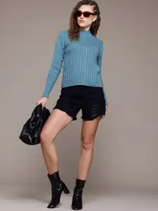 Roadster Cable Knit Ribbed Pullover