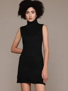 Roadster Women Solid Turtle Neck Dress