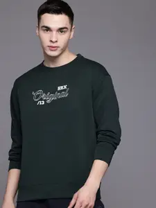 HRX by Hrithik Roshan Men Printed Oversized Sweatshirt