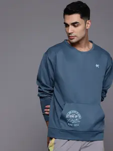 HRX by Hrithik Roshan Men Printed Oversized Sweatshirt