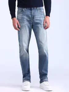 Flying Machine Men Cotton Straight Fit Heavy Fade Stretchable Jeans