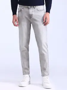 Flying Machine Men Tapered Fit Heavy Fade Stretchable Jeans