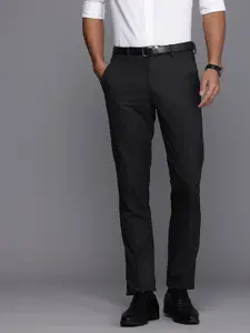 Louis Philippe Men Super Slim Fit Low-Rise Trousers