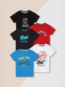 Max Boys Graphic Printed T-shirt - Pack of 5