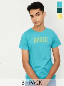 Max Boys Printed T-Shirt - Pack of 3