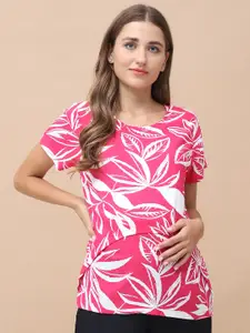 Secret Wish Printed Women Maternity Top
