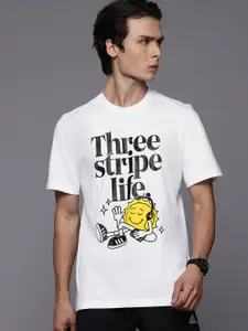 ADIDAS Positive Printed Pure Cotton T-shirt