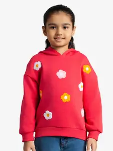 Ed-a-Mamma Girls Embroidered Hooded Sweatshirt