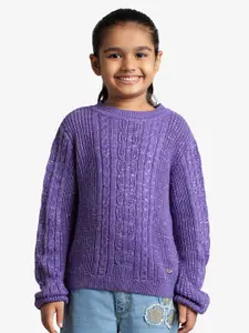 Ed-a-Mamma Girls Cable Knit Pullover
