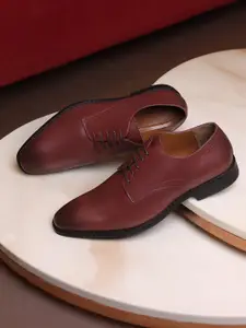 LOUIS STITCH Men Rosewood Premium Egyptian Crust Leather Formal Derbys