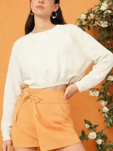 DressBerry Drop-Shoulder Sleeve Sweatshirt