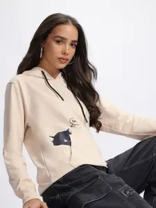 DressBerry Printed Hooded Sweatshirt