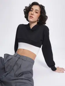 DressBerry Cropped Hooded Sweatshirt