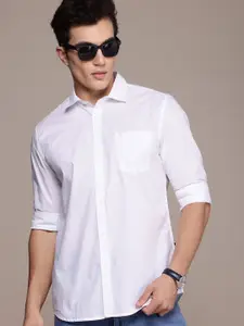 French Connection Men Smart Slim Fit Pure Cotton Casual Shirt