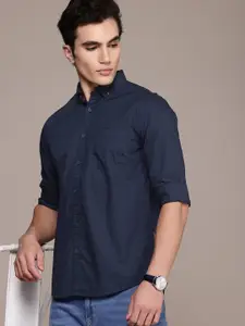French Connection Men Smart Slim Fit Pure Cotton Casual Shirt