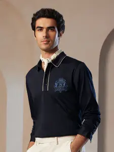 U.S. Polo Assn. Men Solid Polo Collar Cotton Slim Fit T-shirt