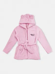 Here&Now X Game Begins Girls Embroidered Hooded Sweatshirt