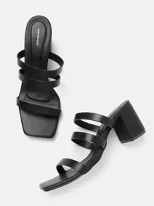 Van Heusen Open Toe Block Heels