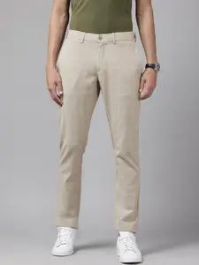 Blackberrys Men Checked Slim Fit Trousers