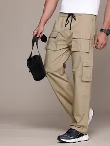 FCUK Men Relaxed Loose Fit Cargo Trousers