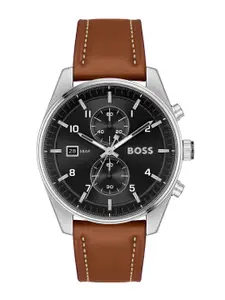 BOSS Men Leather Analogue Watch 1514161