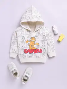 YK X Tinyo Infant Girls Garfield Printed Hooded Fleece Sweatshirt