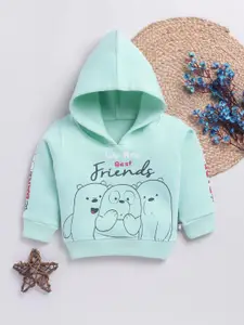 YK X Tinyo Infant Boys Graphic Printed Hooded Sweatshirt