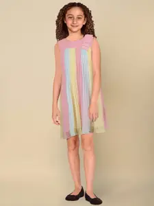 Allen Solly Junior Girls Colourblocked A-Line Dress