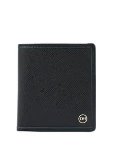 Da Milano Men Textured Leather Two Fold Wallet