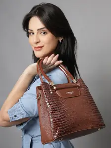 Carlton London Women Textured Swagger Satchel