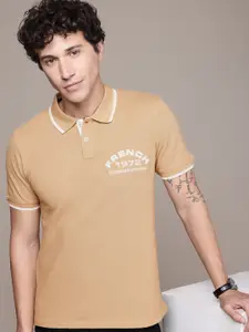 French Connection Brand Logo Polo Collar Bio Finish T-shirt