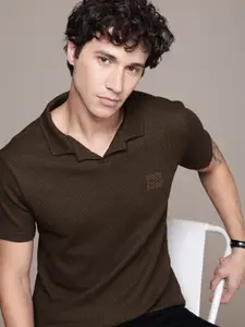 French Connection Self-Design Anti Odour T-shirt