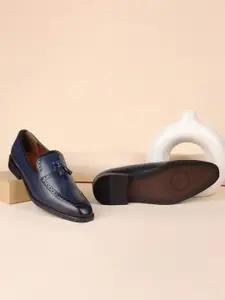 LOUIS STITCH Men Formal Slip-On Tassel Moccasin Shoes