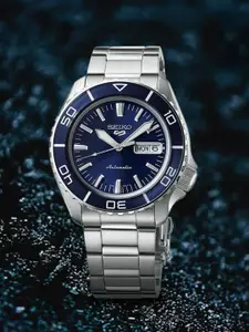 SEIKO Men Dial & Stainless Steel Bracelet Style Straps Analogue Automatic Watch SRPK97K1