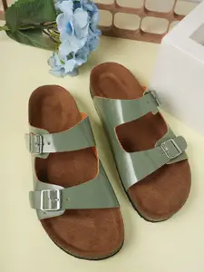 MOZAFIA Women Open Toe Flats