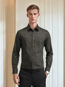 Arrow Men Modern Slim Fit Opaque Printed Formal Shirt