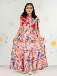 VASTRAMAY Girls Embellished Ready to Wear Lehenga & Blouse With Dupatta