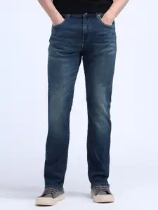 Flying Machine Men Classic Relaxed Fit Heavy Fade Stretchable Jeans