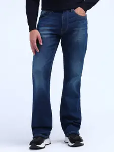 Flying Machine Men Bruce Bootcut Heavy Fade Stretchable Jeans