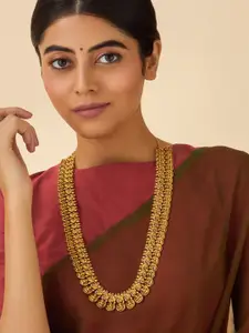 Kushal's Fashion Jewellery Gold-Plated Cubic Zirconia Antique Necklace