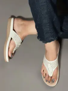 Mast & Harbour Women Open Toe Flats