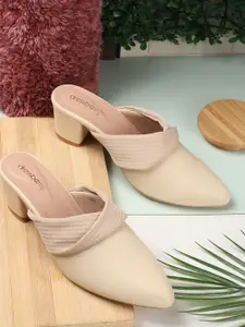 DressBerry Women Mules Block Heel Sandals