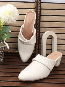 DressBerry Women Mules Block Heel Sandals