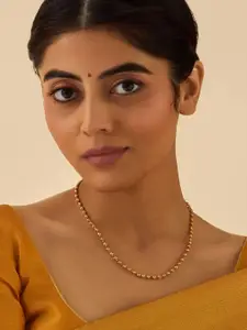 Kushal's Fashion Jewellery Gold-Plated Antique Necklace