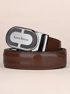 LOUIS STITCH Premium VT Leather Men Auto Lock Buckle Belt
