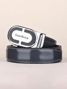 LOUIS STITCH Premium VT Leather Men Auto Lock Buckle Belt
